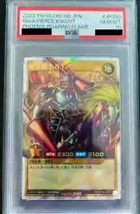 PSA 10 Gaia The Fierce Knight - Over Rush Rare RD/KP14-JP000 - YuGiOh Rush Duel - Picture 1 of 2