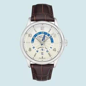 2023 Armand Nicolet Tramelan Automatic GMT Stainless Steel watch box&paper - Picture 1 of 12