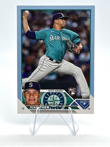 Juan Then Rookie RC 2023 Topps Update Light Blue Board /50. #US112 Mariners