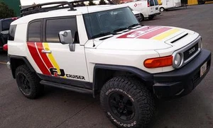 Enorme KIT de calcomanías de vinilo a rayas laterales para capó se adapta a FJ Cruiser todoterreno - Imagen 1 de 1