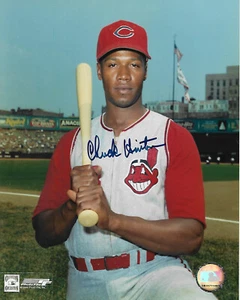 Chuck Hinton Cleveland Indians Autographed 8x10 Photo w/COA #2 - Picture 1 of 2
