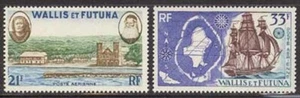 Wallis & Futuna 1960 Airmail set Sc# C13-14 NH - Picture 1 of 1