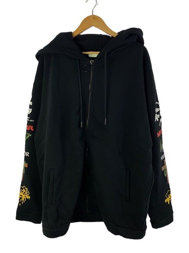 FELPA CON CAPPUCCIO ZIP OFF WHITE M COTONE Usata