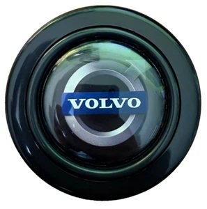 New VOLVO Logo Black Horn Button for SPARCO OMP MOMO NARDI steering wheel - Picture 1 of 4