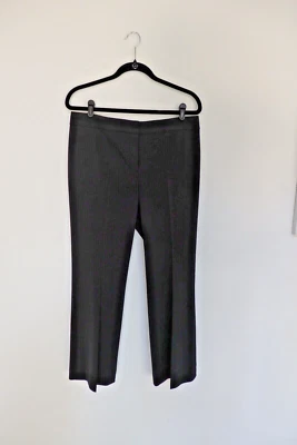 Pantalones/pantalones para mujer TAHARI negros talla 10, NUEVOS, ligeros acampanados, cremallera Foto 1 de 4