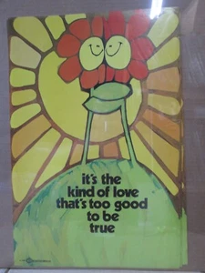 it's the kind of love that's too 1970's vintage mini poster Kersten Inv#G7653 - Picture 1 of 3