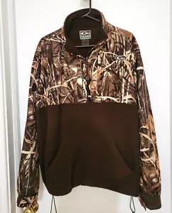 Drake Waterfowl Camo Eqwader Full Zip Men’s Large Fleece Jacket - Picture 1 of 5