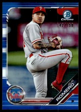 2019 Bowman Chrome Prospects Blue Refractor JoJo Romero 142/150 Philadelphia