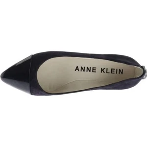 Anne Klein Valacity Black/dark Navy Wedge Pumps NWT 8.5 - Picture 1 of 13