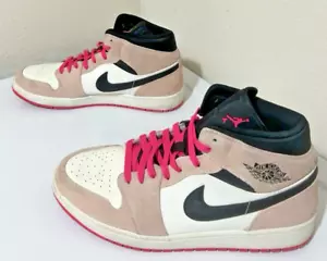 Nike Air Jordan 1 Retro Mid Crimson Tint Rosa 852542 801 Hombres Talla 12 - Imagen 1 de 13