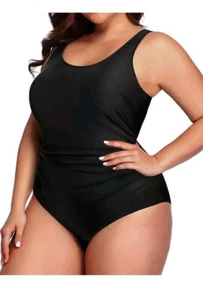 Daci Women Plus Size One Piece Swimsuit Athletic Tummy Control Ruched Bathing... - Picture 1 of 9