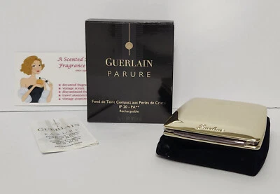 Guerlain Parure Compact Foundation Crystal Pearls ~ 11 Rose Frisson ~ NEW - Image 1 of 4