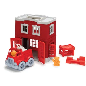 Juego de emergencia Green Toys estación de bomberos 100 % reciclado libre de BPA - Imagen 1 de 3