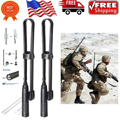 Paquete de 2 antenas de radioaficionados plegables de alta ganancia - rendimiento VHF/UHF de 136-520 MHz Foto 1 de 4