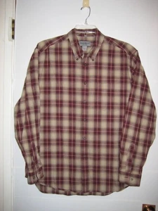 Camisa de franela de algodón para hombre Eddie Bauer, talla grande, en muy buena condición - Imagen 1 de 3