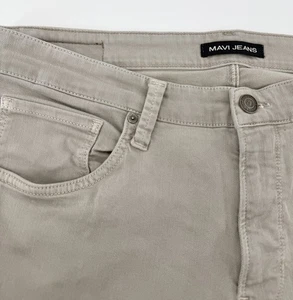 Mavi Jeans Herren 36 x 33 beige Zach gerades Bein Hose gebraucht, in einwandfreiem Zustand - Bild 1 von 5