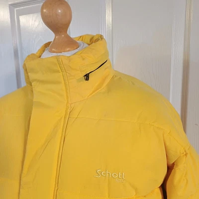 Schott N.y.c Very Warm Concealed Hood Puffer Jacket Size Medium44" 100% Genuine - Image 1 of 4