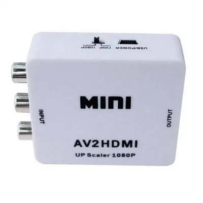 RCA AV to HDMI HD Converter Composite CVBS Video Adapter Wii NES SNES, - Image 1 of 4