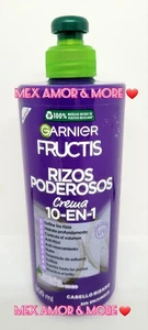 GARNIER FRUCTIS RIZOS PODEROSOS/CREMA PEINAR 10EN1/10OZ SUPER CURLY HAIR CREAM❤️ - Picture 1 of 4