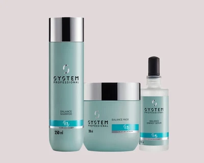 System Professional Kit Balance Shampoo 250ml , mask 200ml, Energy Serum 100ml - Bild 1 von 4