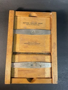 Vintage Eastman Kodak Holzdruckrahmen für 3 1/4 & 5 1/2" Negative - Bild 1 von 9