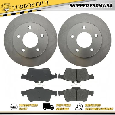 Rear OE Brake Rotors Brake Pads Kit for 2004-2013 Mazda 3 2.0L Lifetime Warranty - Image 1 of 2