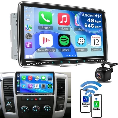 10.1" Double 2Din 4GB Car Stereo Radio GPS Navi Player For Jeep Chrysler Dodge - Image 1 of 4