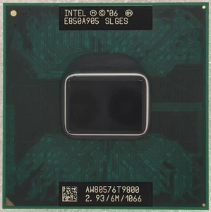 Intel Core 2 Duo Mobile T9800 SLGES 2.93 GHz 6MB 1066MHz Processor Dual-Core CPU - Picture 1 of 2