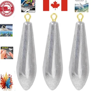 High-Speed Sinking 6-Pc Fishing Weights Kit: Durable Lead Sinkers for All Waters - Bild 1 von 9