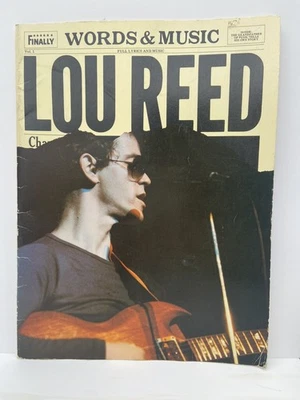 Lou Reed Words & Music Song Book Tabulature Paperback 1980 Wise Publications - Image 1 of 4