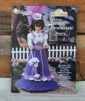 Needlecraft Crochet Ladies of Fashion Eliza's Sunday Promenade Doll Gown #962510 - Image 1 of 4