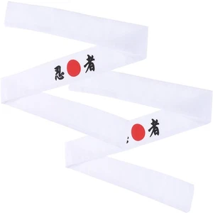 2 Pcs Ninja Hood Man Miss Japanese Chef Headband Girls Headbands - Picture 1 of 12