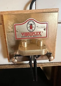RZADKI VIBROPLEX **KWADRATOWY ** MOSIĘŻNY KLUCZ WYŚCIGOWY IAMBIC - Zdjęcie 1 z 6