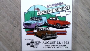 Daytona Trophy 6th Annual All Chevy Sunday 1993 Plaque Collectible - Picture 1 of 2