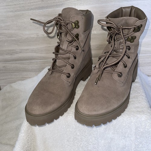 NUOVO! Timberland Boots Stivali da Combattimento Donna Carnaby Cool 6" Marrone Tg.9