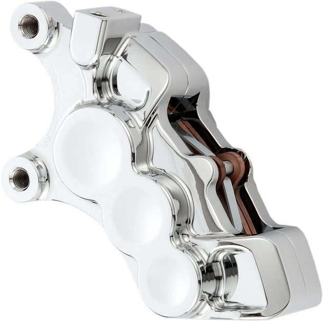 Arlen Ness Tech 6 Piston Front Left Brake Caliper Chrome 11.8" #02-214 - Image 1 of 1