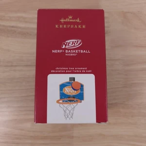 Adorno de baloncesto Nerf sello recuerdo 2020 Hasbro juegos aro Navidad - Imagen 1 de 6