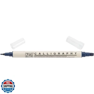 Zig Memory System Calligraphy Dual Tip Marker, Navy (MS3400-035) - Picture 1 of 1