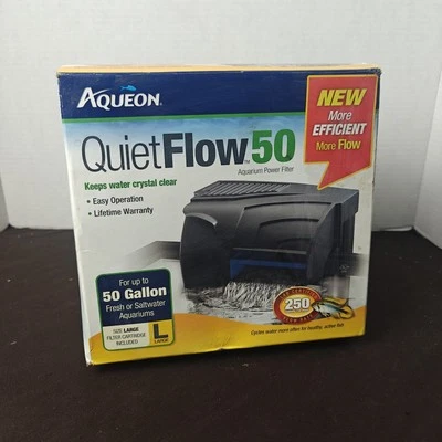 Aqueon QuietFlow LED PRO Aquarium Power Filter 50 - Image 1 of 4