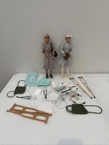 Custom Vintage GI Joe Nurse Lot 1990s Figured Infirmary  - Picture 1 of 8