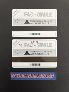 🆚 2 TEST CARD FAC-SIMILE Ditta MANTEGAZZA ARTI GRAFICHE Leggi descrizione - Foto 1 di 4