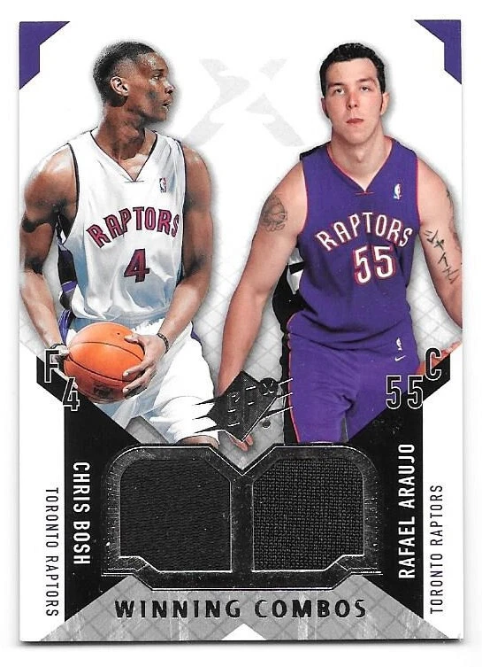 2004-05 UD SPx Winning Materials Combos Jerseys #BA Chris Bosh Rafael Araujo - Image 1 of 2