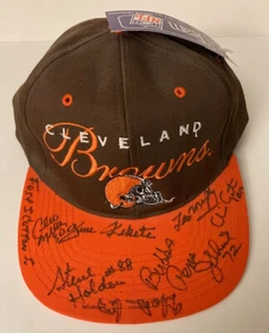 Cleveland Browns Autographed Hat 10 Sigs 60s 70s Gartner Miller Morrow Sherk Cap - Picture 1 of 8