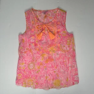 Lilly Pulitzer Pink Pout Lauren Tassel Top XS - Bild 1 von 8