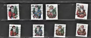 USA 2001 used Stamps Set of Christmas Santas 2 Diff. Sets Condition Very Fine - Picture 1 of 1