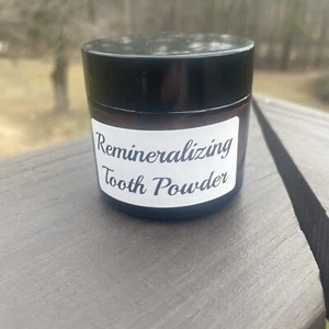 Polvo blanqueador dental remineralizante sin flúor, pasta de dientes canela - Imagen 1 de 2