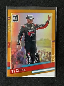 Panini Donruss Optic #124 Ty Dillon 2024 - Gold Prizm/10 SP - Imagen 1 de 2