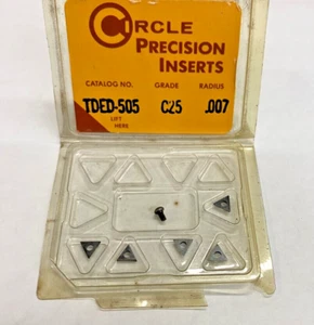 (5 Pezzi) Cerchio di Precisione TDED-505 Grado: Inserti in Carburo C25 - Foto 1 di 5