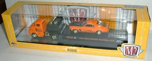 M2 Machines 1:64 Chase 1970 Ford Mustang Boss 429 and Hauler Gold trim rims etc. - Picture 1 of 1