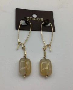 Pendientes Chico’s oro/tostado nuevos con etiquetas - Imagen 1 de 3